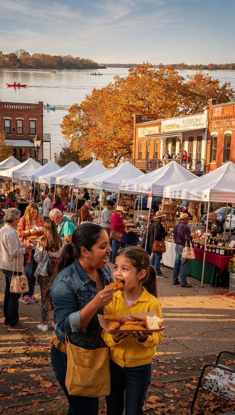 Карта путешествий по реке Миссисипи с отмеченными историческими местами.